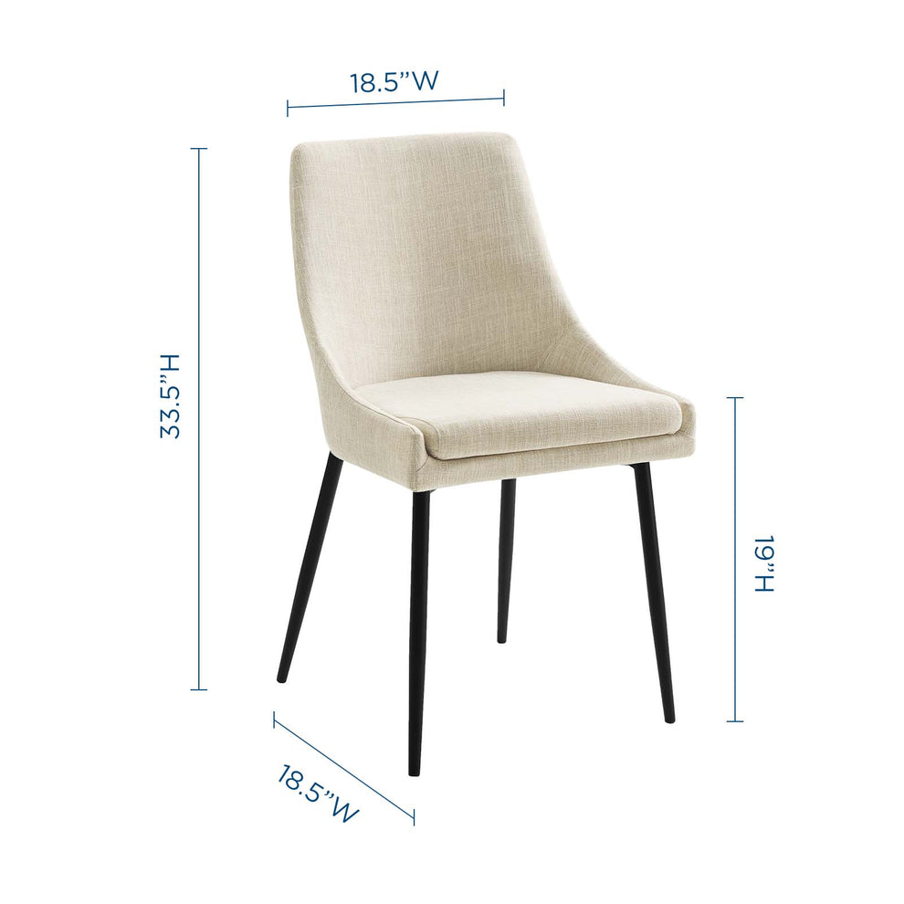 Modway Viscount Upholstered Fabric Dining Chairs - Set of 2 - EEI-3809 Polyester Fabric Upholstery Dense Foam Padding 33.5 inch height Dining Chair | Dining Chairs | Modishstore - 8