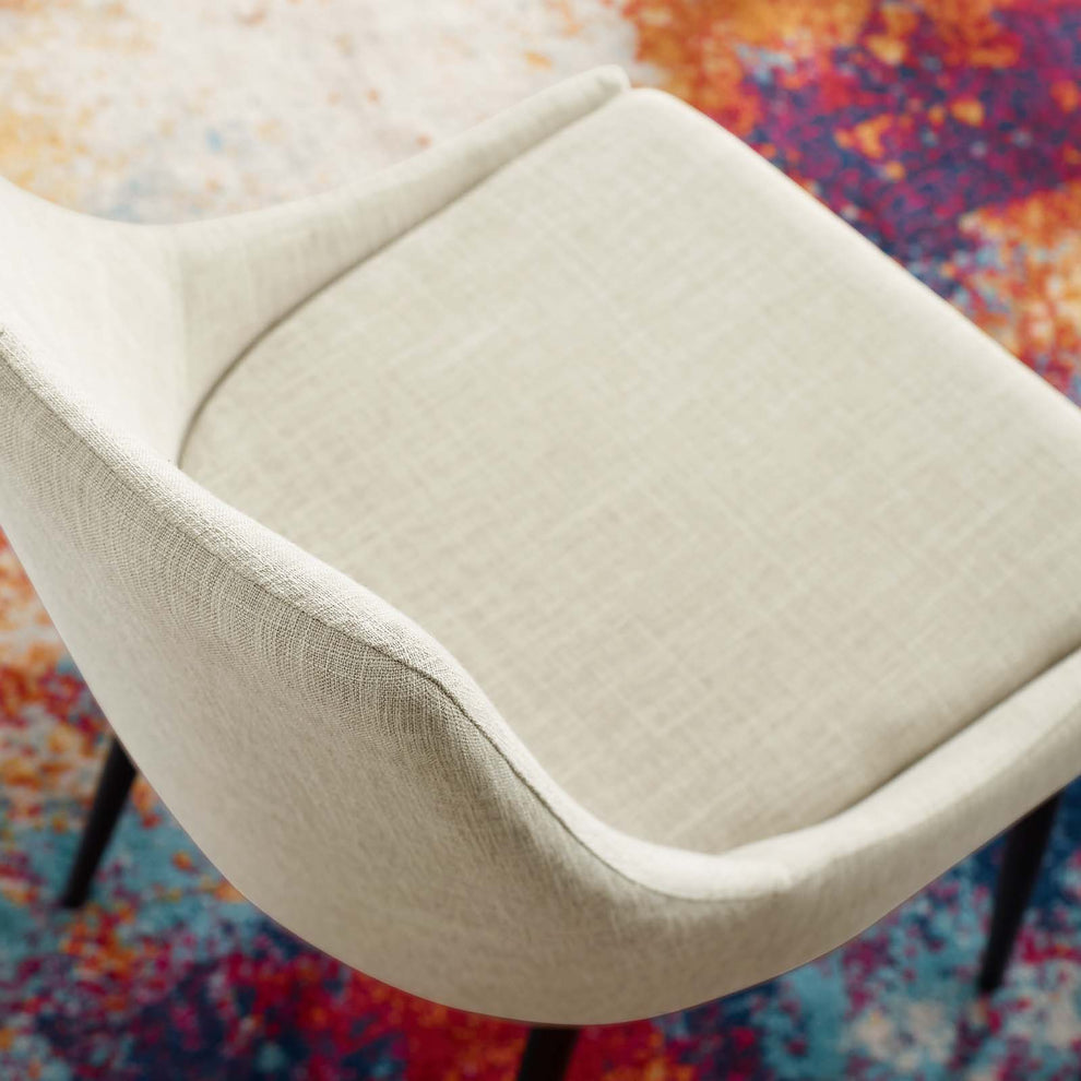 Modway Viscount Upholstered Fabric Dining Chairs - Set of 2 - EEI-3809 Polyester Fabric Upholstery Dense Foam Padding 33.5 inch height Dining Chair | Dining Chairs | Modishstore - 9