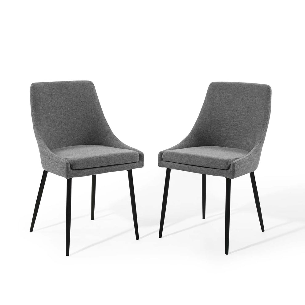 Modway Viscount Upholstered Fabric Dining Chairs - Set of 2 - EEI-3809 Polyester Fabric Upholstery Dense Foam Padding 33.5 inch height Dining Chair | Dining Chairs | Modishstore - 13