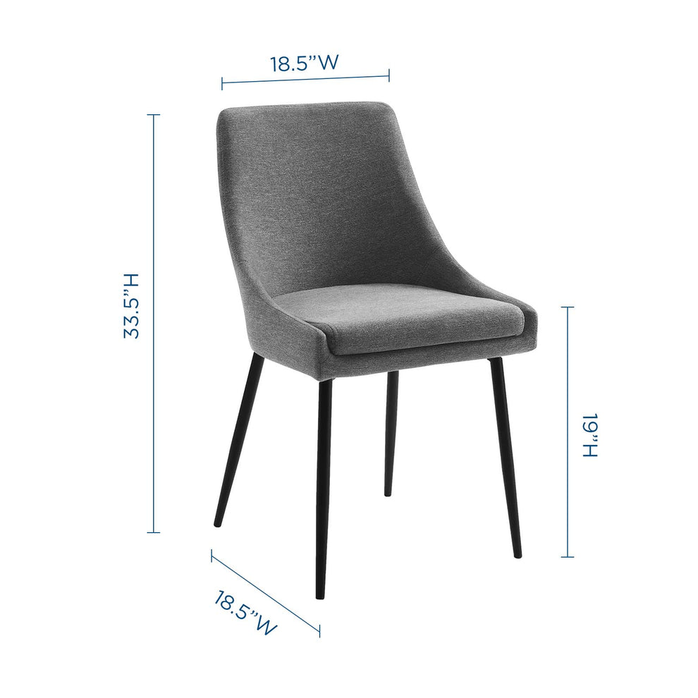 Modway Viscount Upholstered Fabric Dining Chairs - Set of 2 - EEI-3809 Polyester Fabric Upholstery Dense Foam Padding 33.5 inch height Dining Chair | Dining Chairs | Modishstore - 28