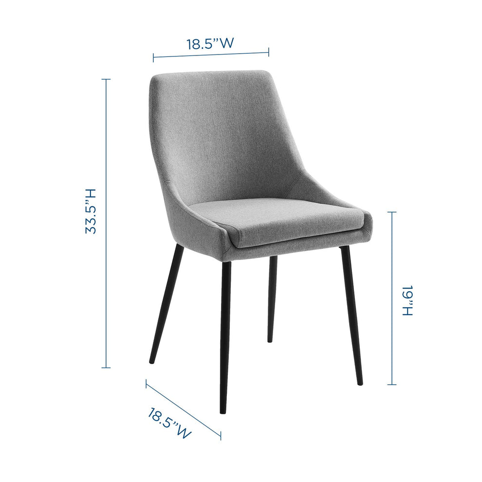 Modway Viscount Upholstered Fabric Dining Chairs - Set of 2 - EEI-3809 Polyester Fabric Upholstery Dense Foam Padding 33.5 inch height Dining Chair | Dining Chairs | Modishstore - 29