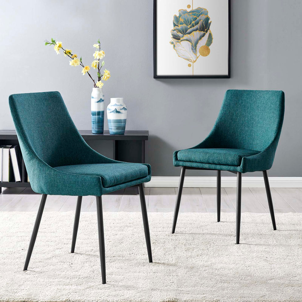Modway Viscount Upholstered Fabric Dining Chairs - Set of 2 - EEI-3809 Polyester Fabric Upholstery Dense Foam Padding 33.5 inch height Dining Chair | Dining Chairs | Modishstore - 32