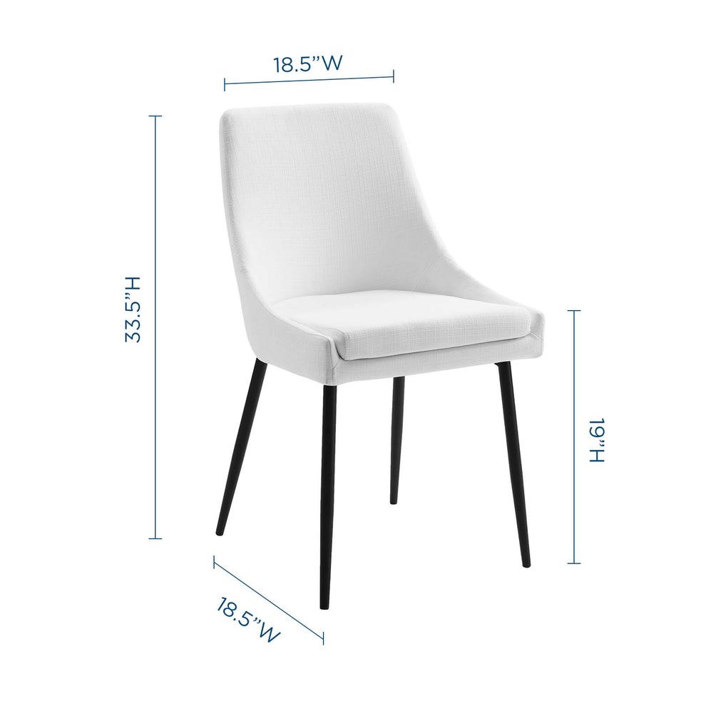 Modway Viscount Upholstered Fabric Dining Chairs - Set of 2 - EEI-3809 Polyester Fabric Upholstery Dense Foam Padding 33.5 inch height Dining Chair | Dining Chairs | Modishstore - 30