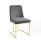 Modway Amplify Sled Base Performance Velvet Dining Side Chair - EEI-3810 | Dining Chairs | Modishstore - 13
