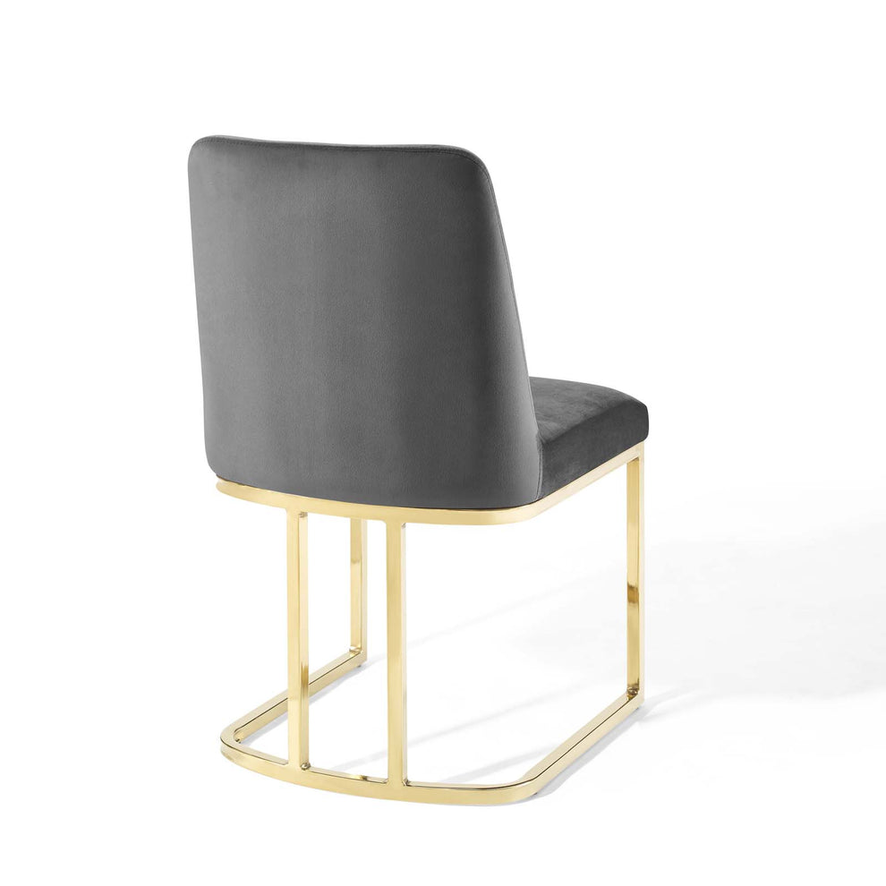 Modway Amplify Sled Base Performance Velvet Dining Side Chair - EEI-3810 | Dining Chairs | Modishstore - 12