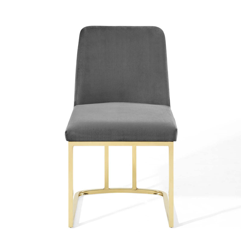 Modway Amplify Sled Base Performance Velvet Dining Side Chair - EEI-3810 | Dining Chairs | Modishstore - 11