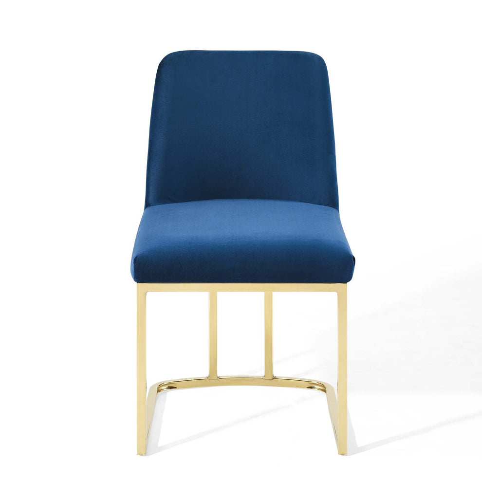 Modway Amplify Sled Base Performance Velvet Dining Side Chair - EEI-3810 | Dining Chairs | Modishstore - 19