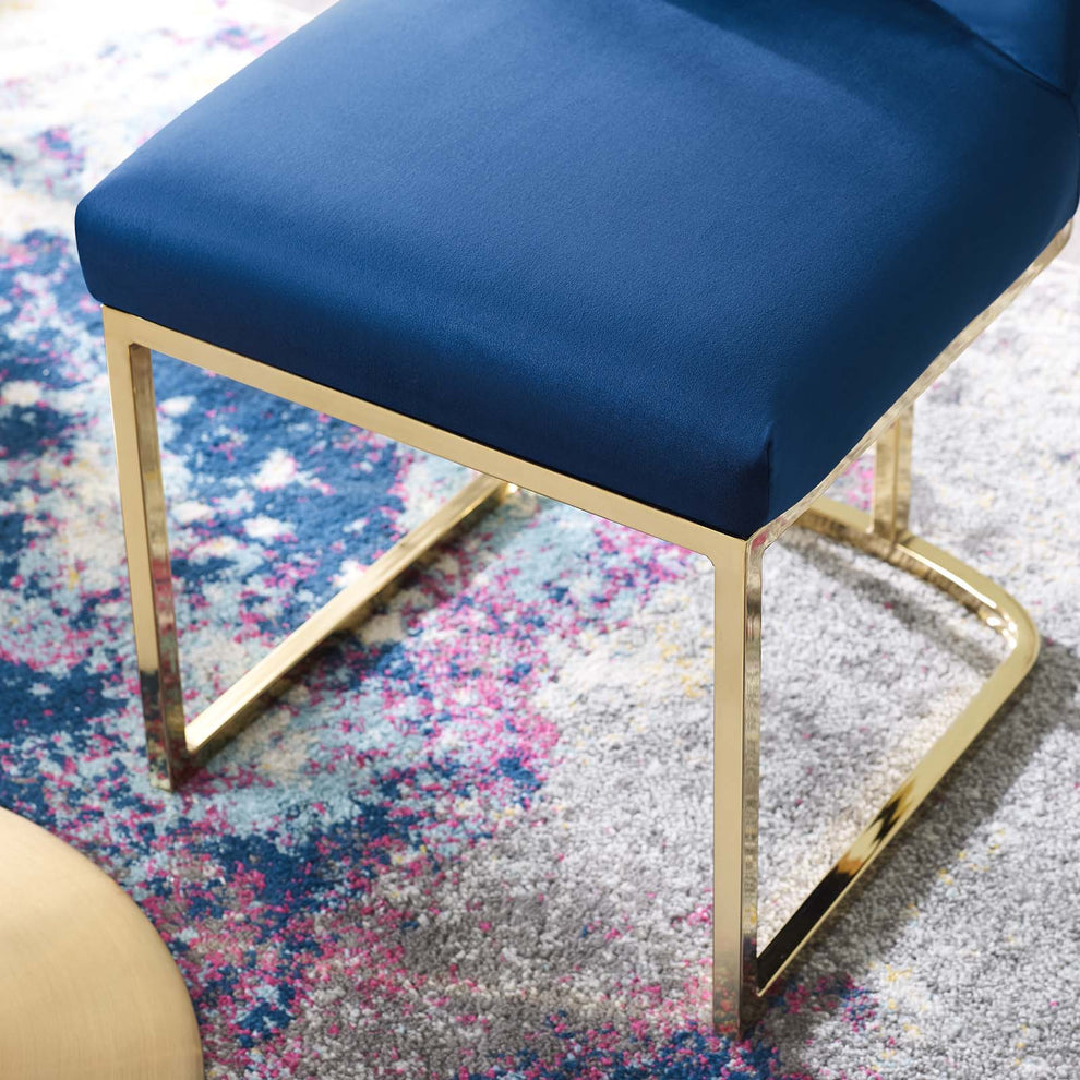 Modway Amplify Sled Base Performance Velvet Dining Side Chair - EEI-3810 | Dining Chairs | Modishstore - 24