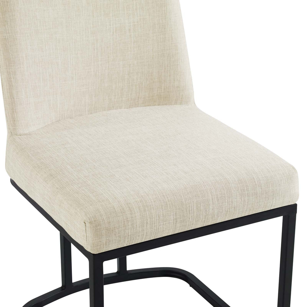 Modway Amplify Sled Base Upholstered Fabric Dining Side Chair - EEI-3811 | Dining Chairs | Modishstore - 3