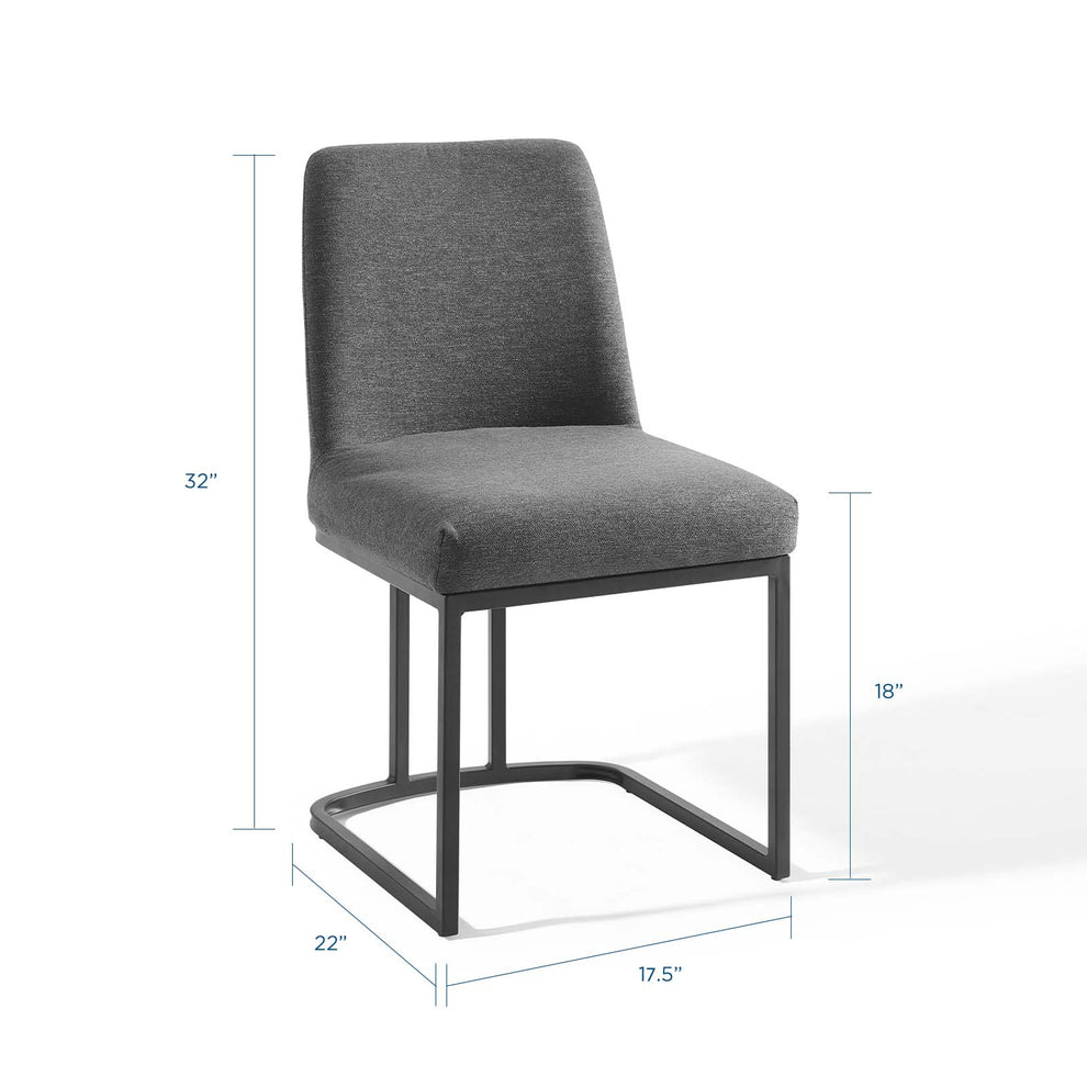Modway Amplify Sled Base Upholstered Fabric Dining Side Chair - EEI-3811 | Dining Chairs | Modishstore - 16