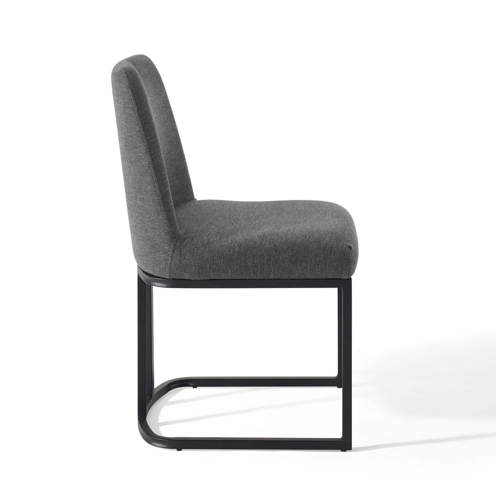 Modway Amplify Sled Base Upholstered Fabric Dining Side Chair - EEI-3811 | Dining Chairs | Modishstore - 11