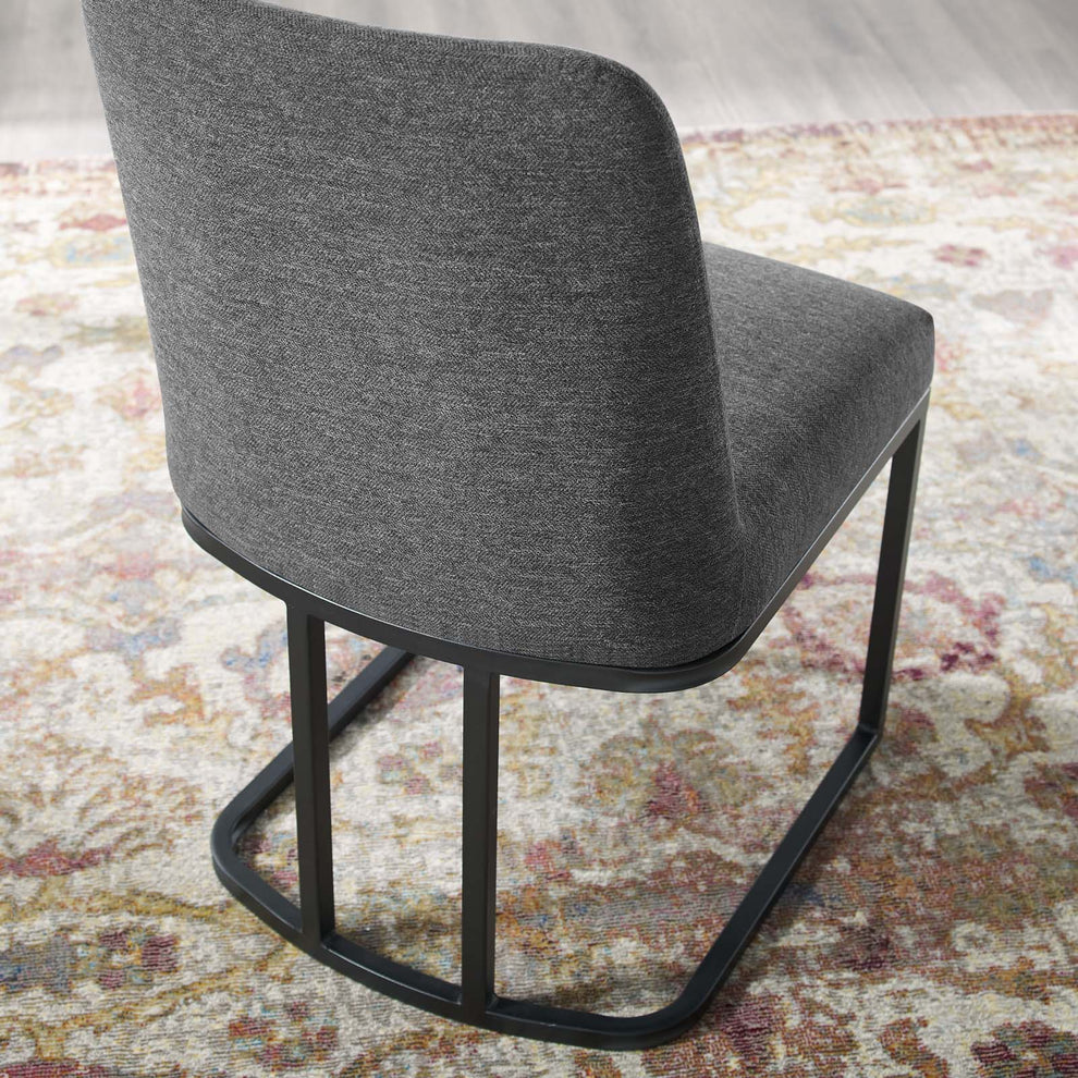 Modway Amplify Sled Base Upholstered Fabric Dining Side Chair - EEI-3811 | Dining Chairs | Modishstore - 17