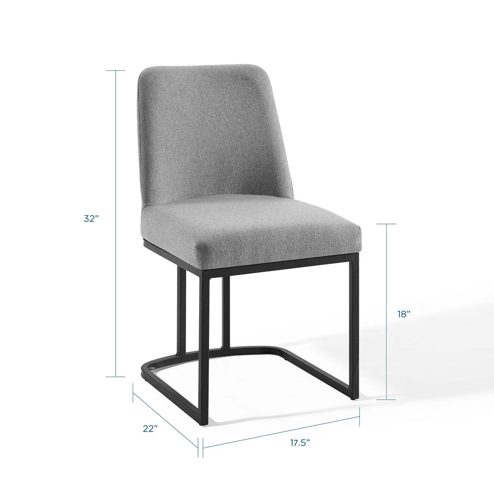 Modway Amplify Sled Base Upholstered Fabric Dining Side Chair - EEI-3811 | Dining Chairs | Modishstore - 23
