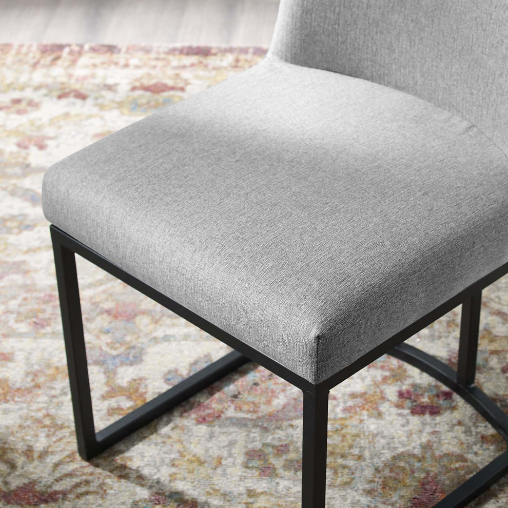 Modway Amplify Sled Base Upholstered Fabric Dining Side Chair - EEI-3811 | Dining Chairs | Modishstore - 24