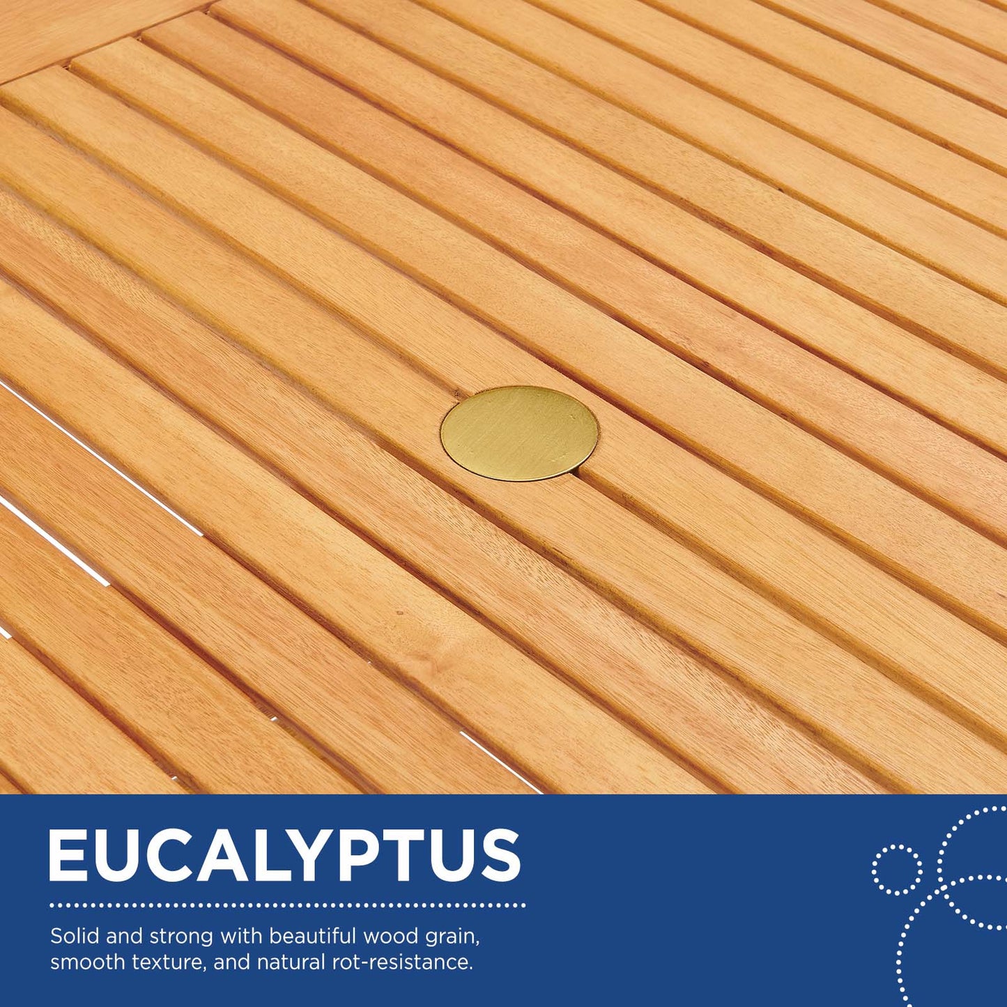 Orlean 3 Piece Outdoor Patio Eucalyptus Wood Set By Modway - EEI-3822 | Outdoor Sofas, Loveseats & Sectionals | Modishstore - 7