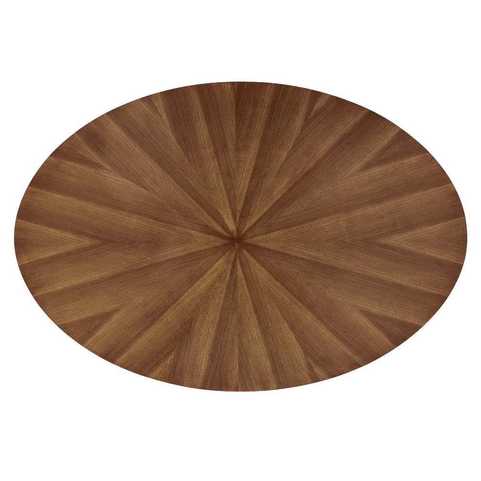Modway Crossroads 63" Oval Wood Dining Table - EEI-3848 Walnut Grain Veneer Pedestal Base Seats Up to Eight  43*64*29 | Dining Tables | Modishstore - 5