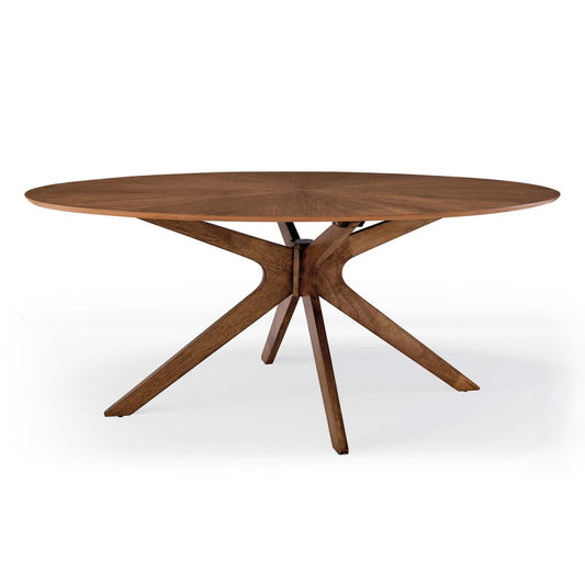 Modway Crossroads 71" Oval Wood Dining Table | Dining Tables | Modishstore