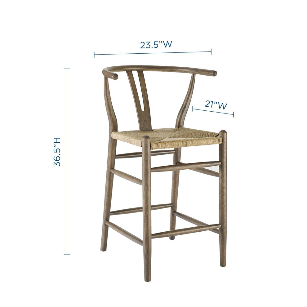 Modway Amish Wood Counter Stool - EEI-3850 | Counter Stools | Modishstore - 3