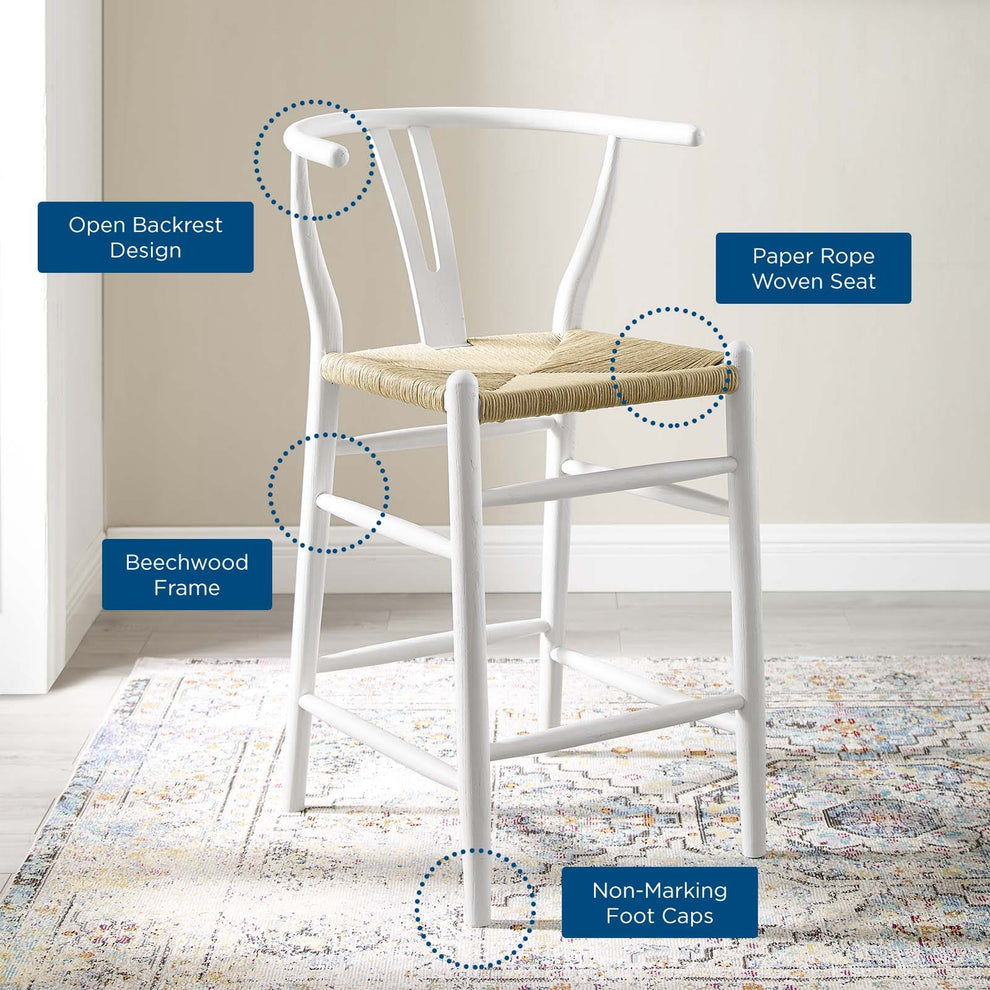 Modway Amish Wood Counter Stool - EEI-3850 | Counter Stools | Modishstore - 16