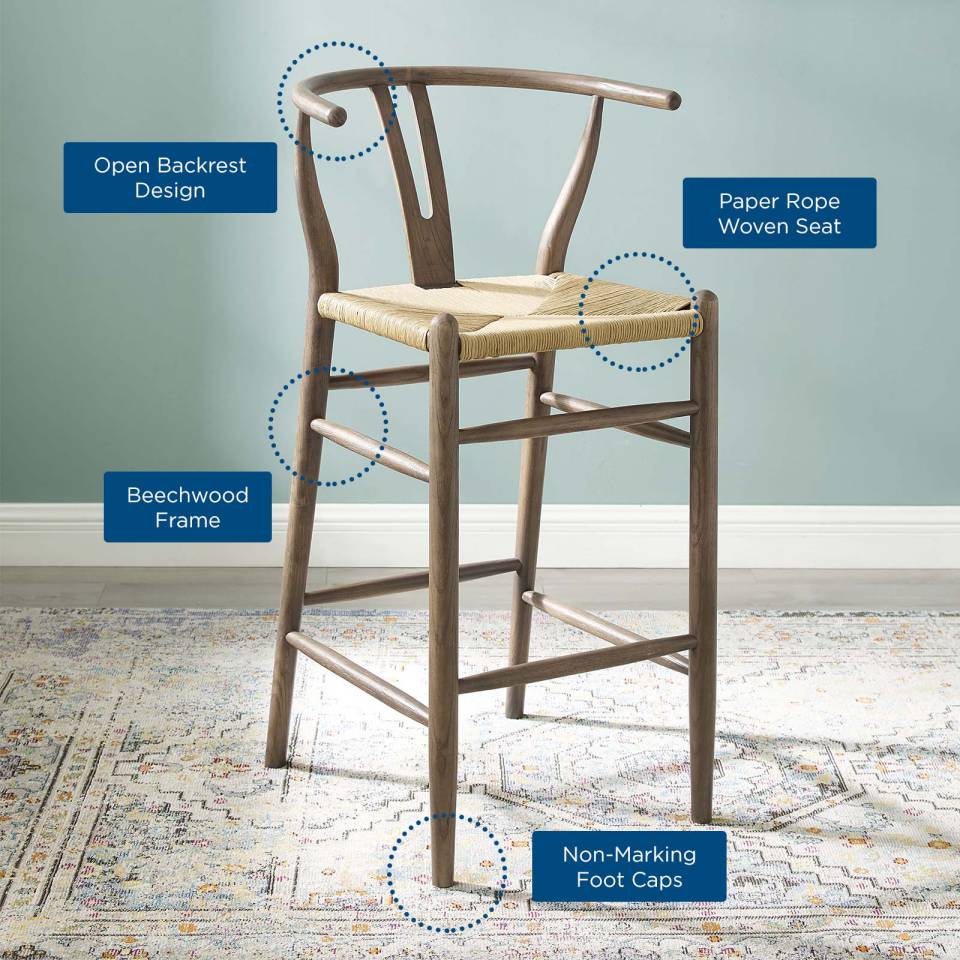 Modway Amish Wood Bar Stool - EEI-3851 | Bar Stools | Modishstore - 6