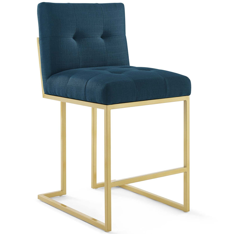 Modway Privy Gold Stainless Steel Upholstered Fabric Counter Stool - EEI-3852 | Counter Stools | Modishstore - 2