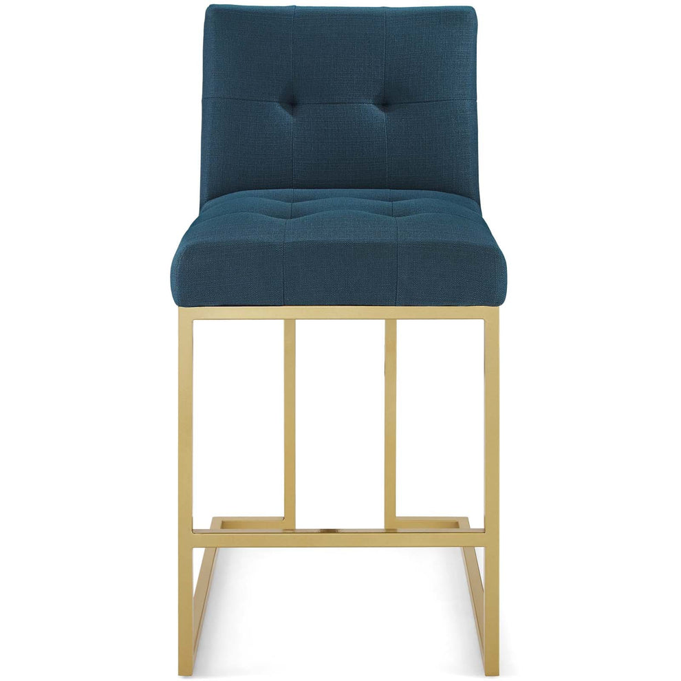 Modway Privy Gold Stainless Steel Upholstered Fabric Counter Stool - EEI-3852 | Counter Stools | Modishstore - 5
