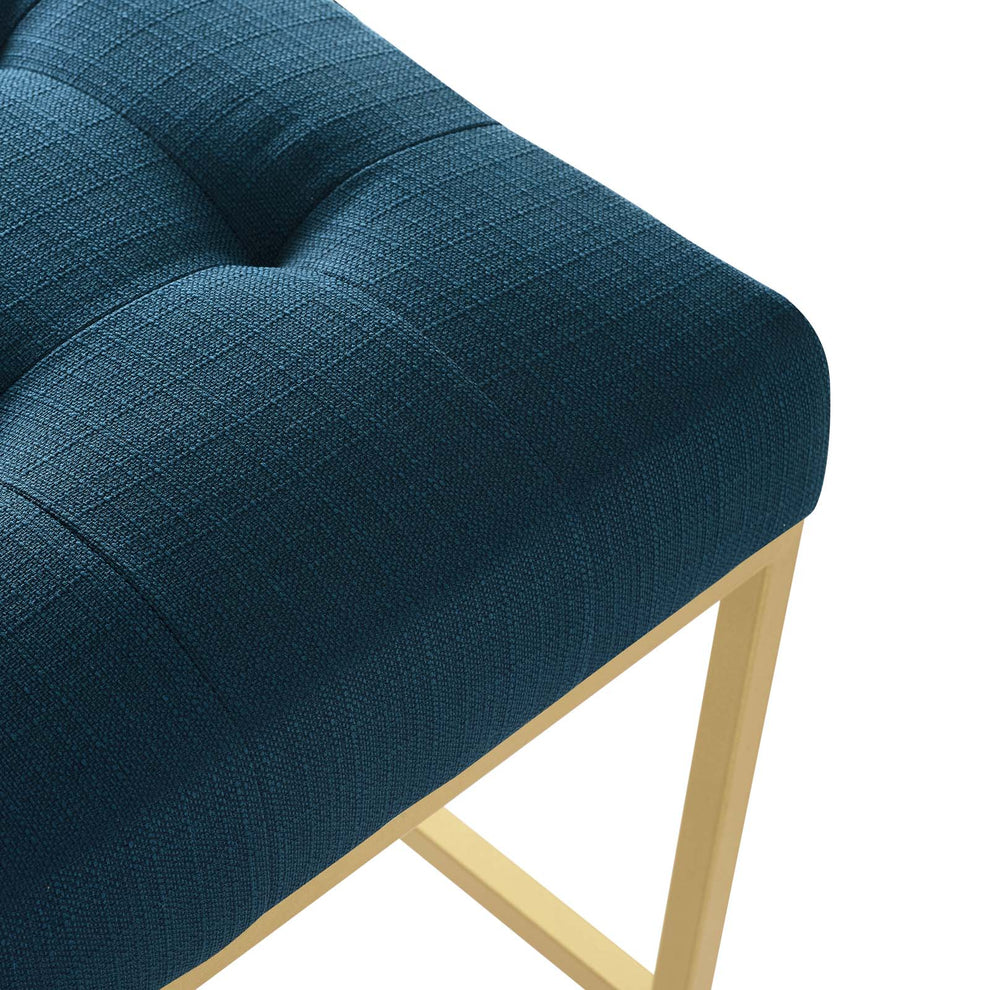 Modway Privy Gold Stainless Steel Upholstered Fabric Counter Stool - EEI-3852 | Counter Stools | Modishstore - 6