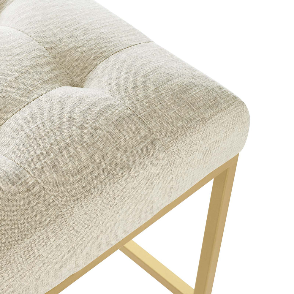 Modway Privy Gold Stainless Steel Upholstered Fabric Counter Stool - EEI-3852 | Counter Stools | Modishstore - 14