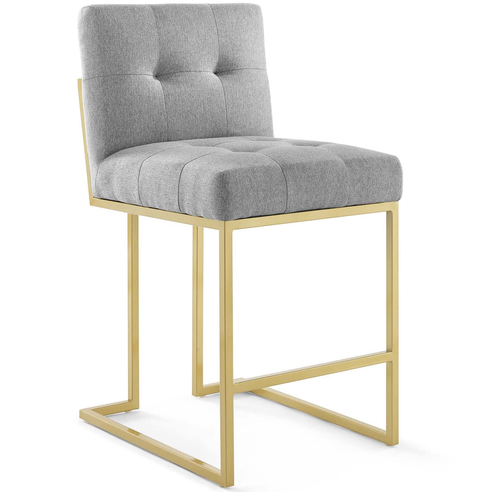 Modway Privy Gold Stainless Steel Upholstered Fabric Counter Stool - EEI-3852 | Counter Stools | Modishstore - 18