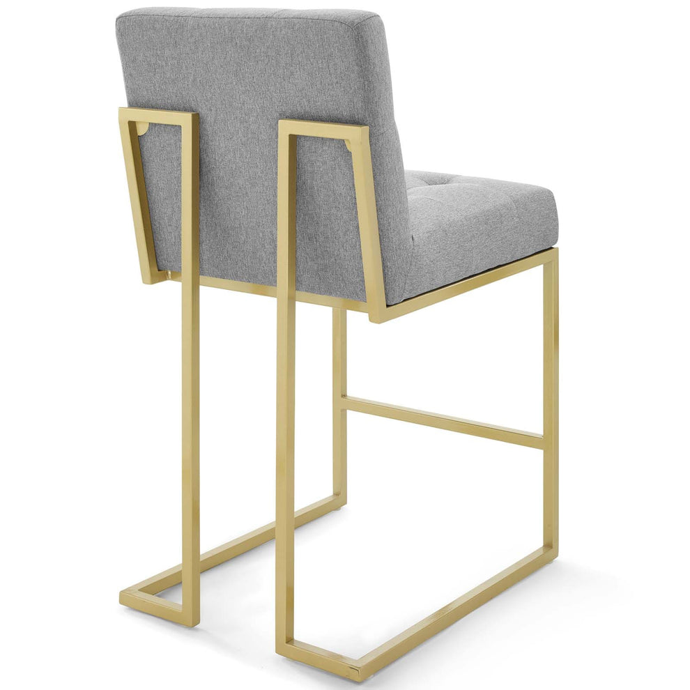 Modway Privy Gold Stainless Steel Upholstered Fabric Counter Stool - EEI-3852 | Counter Stools | Modishstore - 20