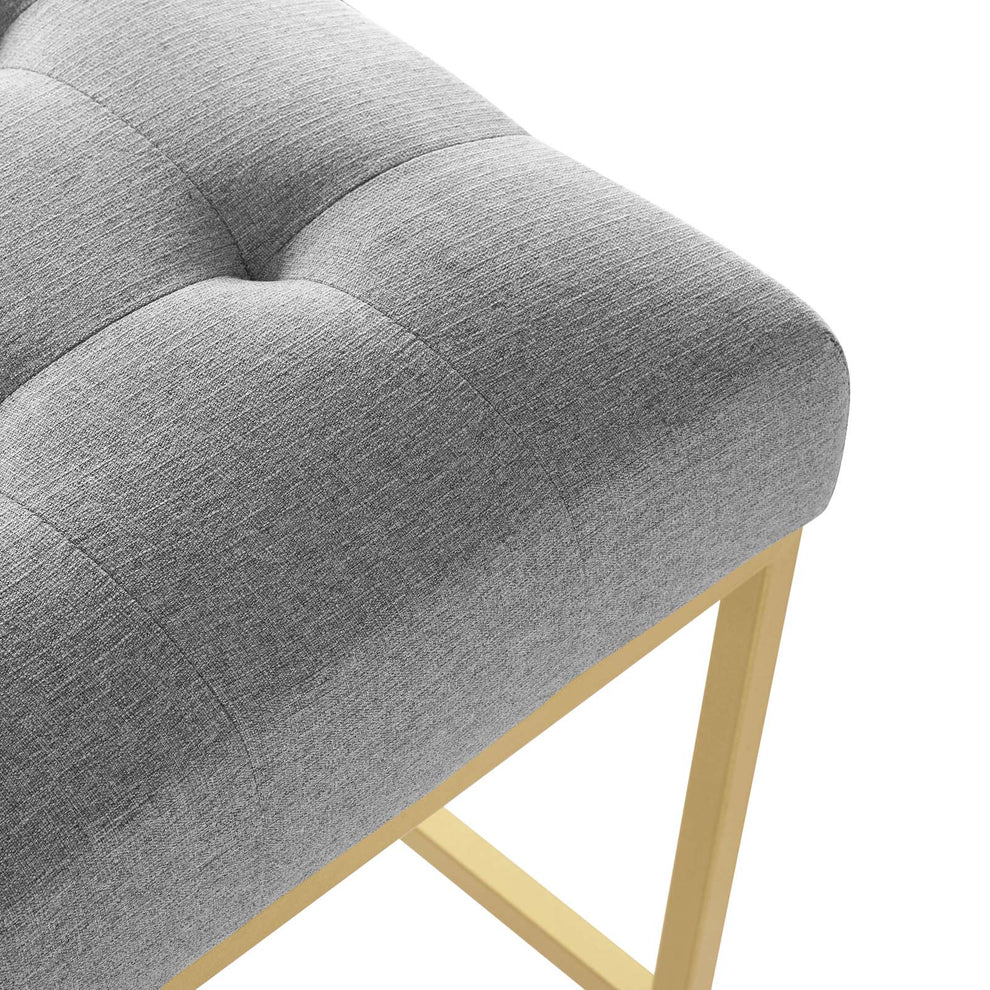 Modway Privy Gold Stainless Steel Upholstered Fabric Counter Stool - EEI-3852 | Counter Stools | Modishstore - 22