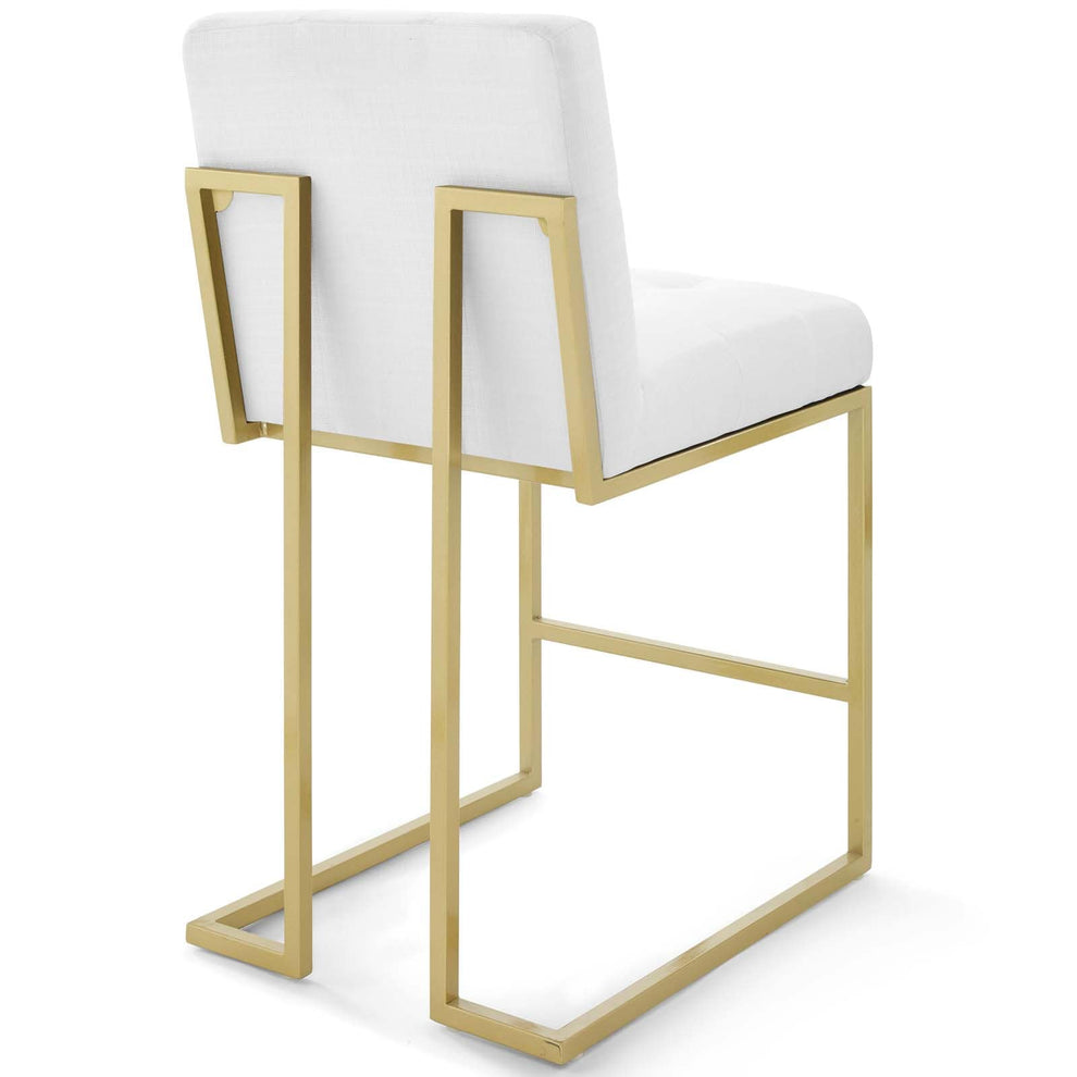 Modway Privy Gold Stainless Steel Upholstered Fabric Counter Stool - EEI-3852 | Counter Stools | Modishstore - 28