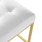 Modway Privy Gold Stainless Steel Upholstered Fabric Counter Stool | Counter Stools | Modishstore-30