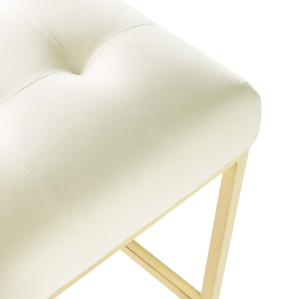 Modway Privy Gold Stainless Steel Performance Velvet Counter Stool - EEI-3853 | Counter Stools | Modishstore - 22