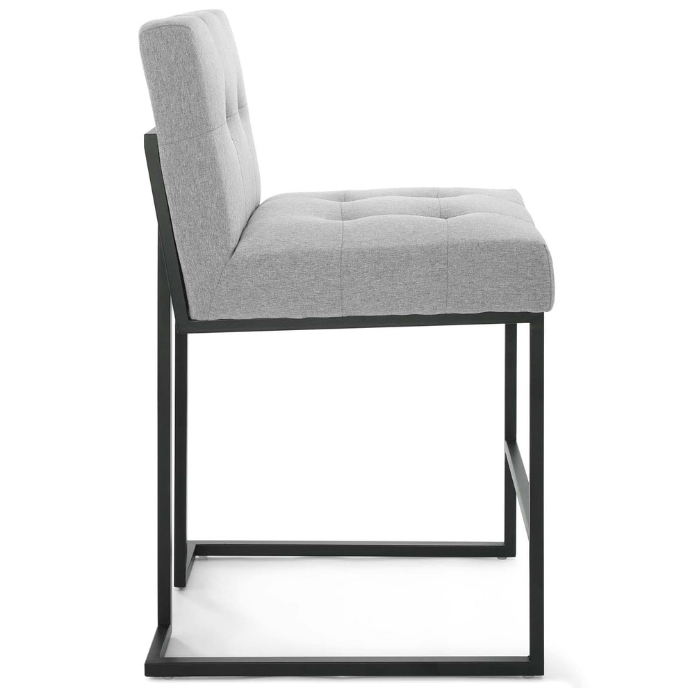 Modway Privy Black Stainless Steel Upholstered Fabric Counter Stool - EEI-3854 | Counter Stools | Modishstore - 11