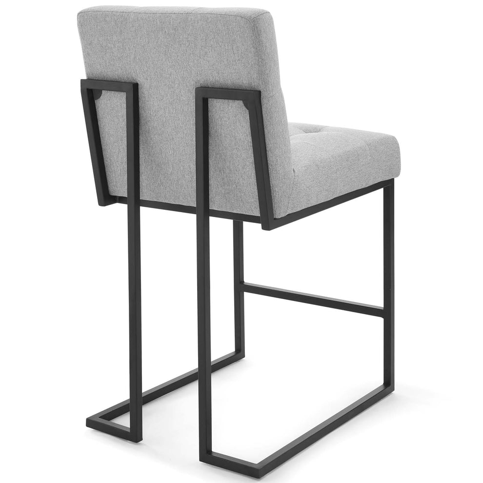 Modway Privy Black Stainless Steel Upholstered Fabric Counter Stool - EEI-3854 | Counter Stools | Modishstore - 12