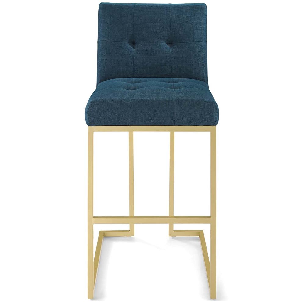 Modway Privy Gold Stainless Steel Upholstered Fabric Bar Stool - EEI-3855 | Bar Stools | Modishstore - 5