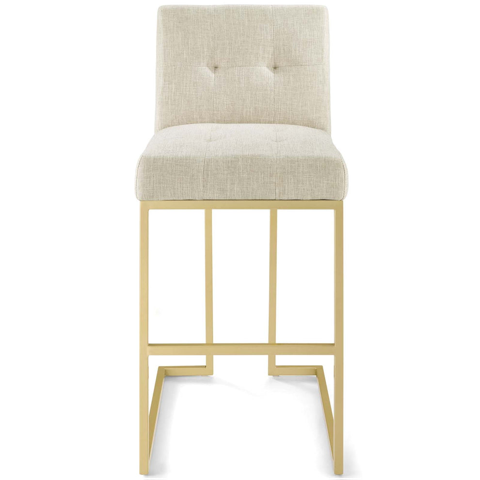 Modway Privy Gold Stainless Steel Upholstered Fabric Bar Stool - EEI-3855 | Bar Stools | Modishstore - 13