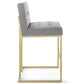 Modway Privy Gold Stainless Steel Upholstered Fabric Bar Stool - EEI-3855 | Bar Stools | Modishstore - 19