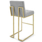 Modway Privy Gold Stainless Steel Upholstered Fabric Bar Stool - EEI-3855 | Bar Stools | Modishstore - 20