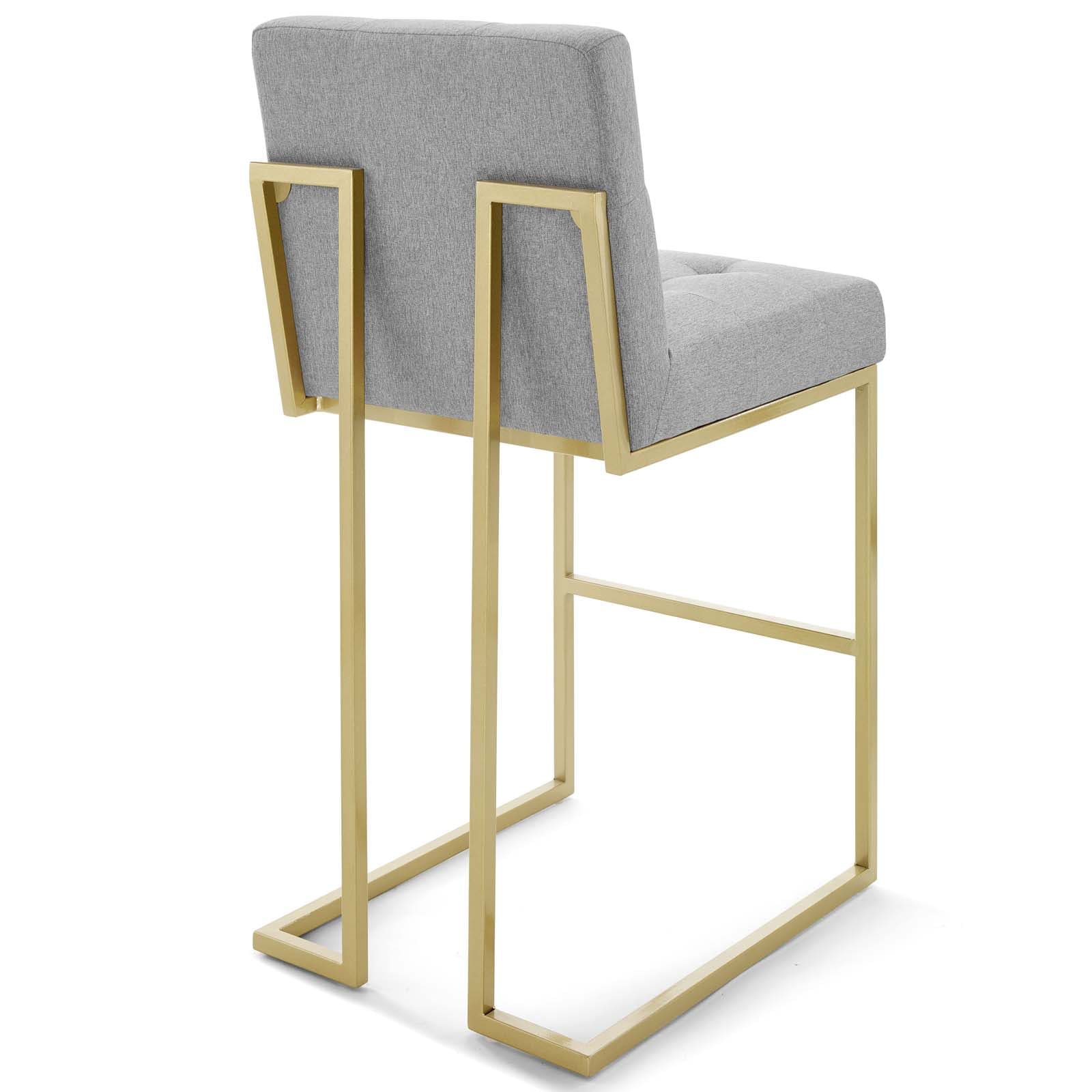 Modway Privy Gold Stainless Steel Upholstered Fabric Bar Stool | Bar Stools | Modishstore-20