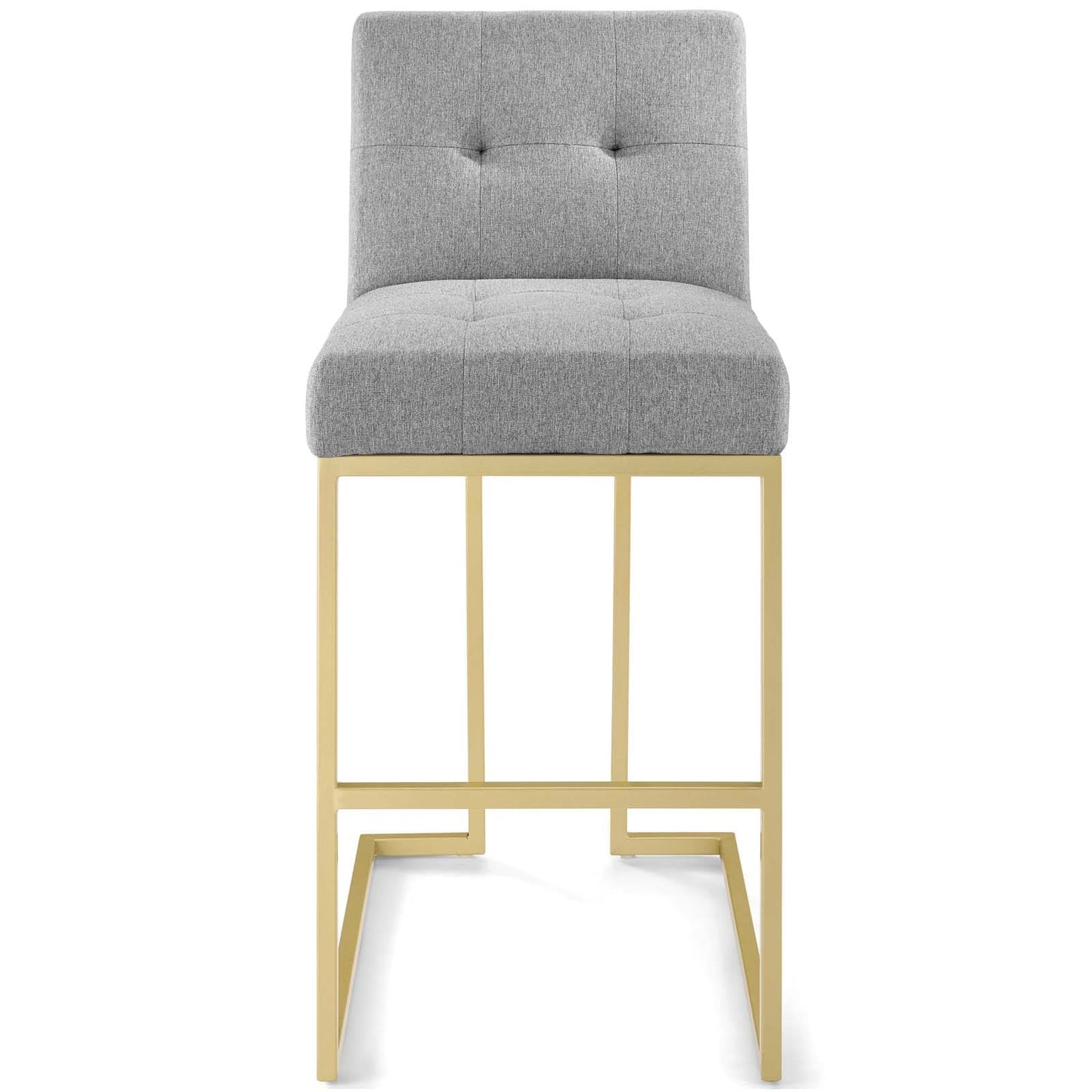 Modway Privy Gold Stainless Steel Upholstered Fabric Bar Stool | Bar Stools | Modishstore-21