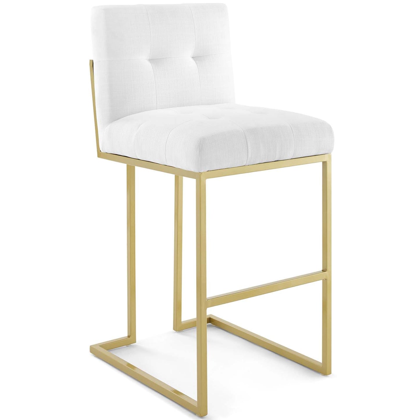 Modway Privy Gold Stainless Steel Upholstered Fabric Bar Stool | Bar Stools | Modishstore-26