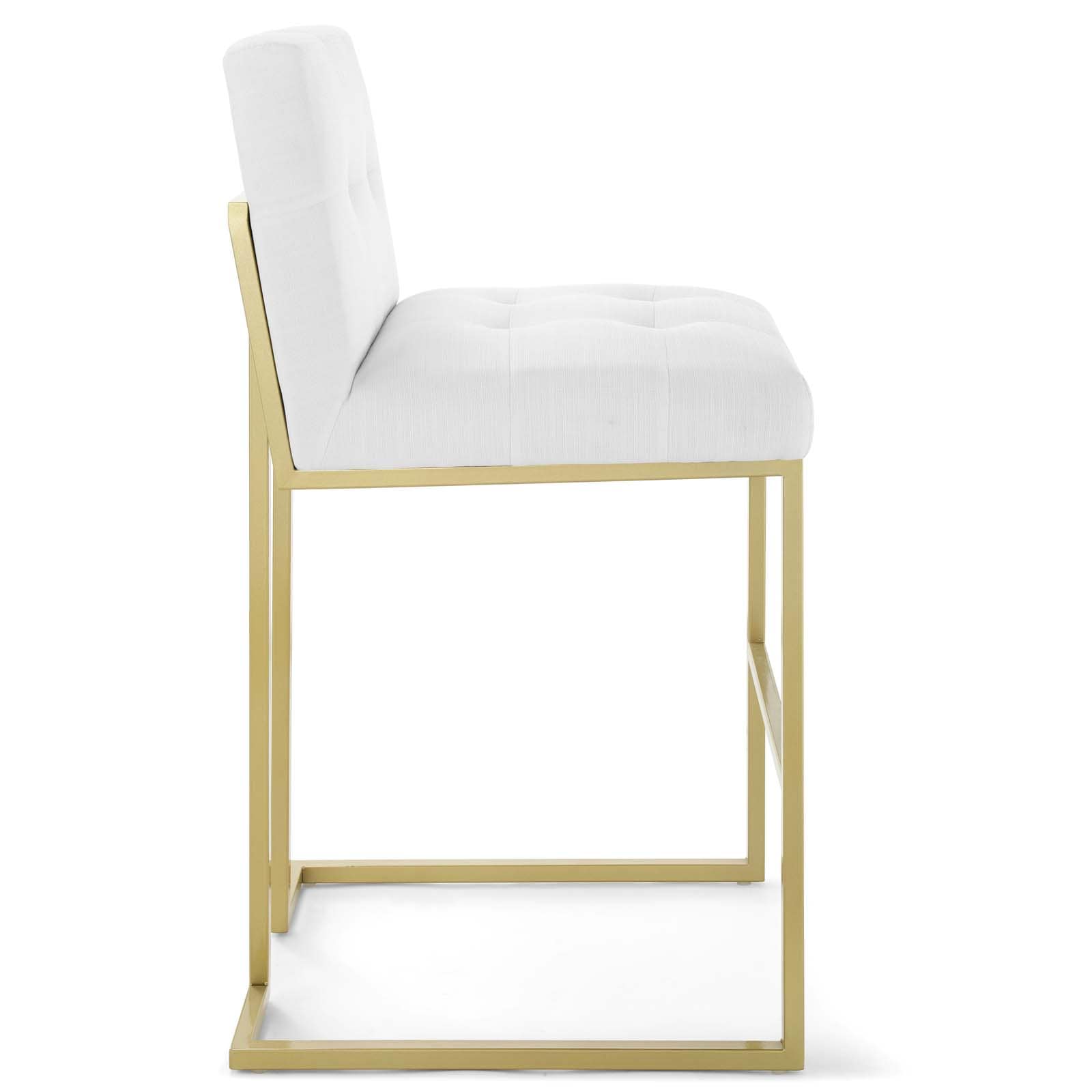 Modway Privy Gold Stainless Steel Upholstered Fabric Bar Stool | Bar Stools | Modishstore-27