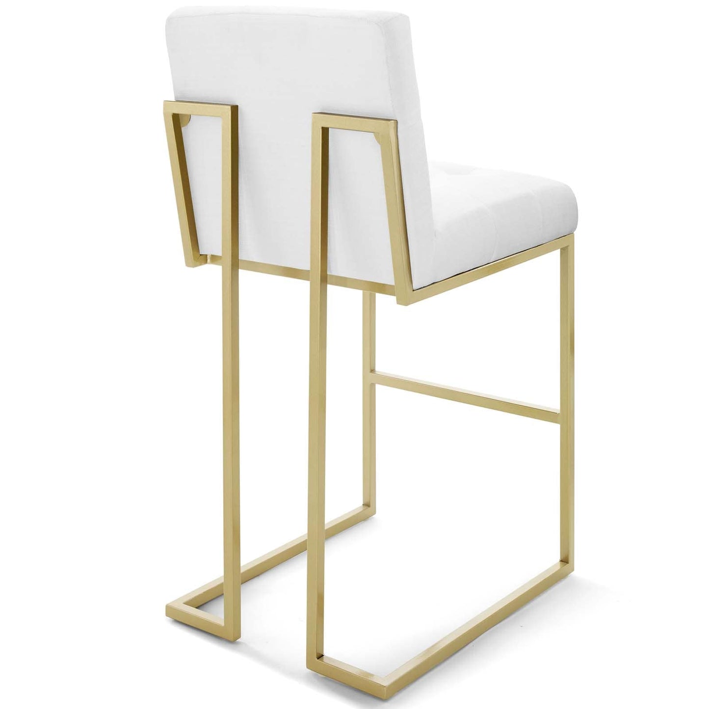 Modway Privy Gold Stainless Steel Upholstered Fabric Bar Stool | Bar Stools | Modishstore-28