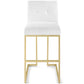 Modway Privy Gold Stainless Steel Upholstered Fabric Bar Stool - EEI-3855 | Bar Stools | Modishstore - 29
