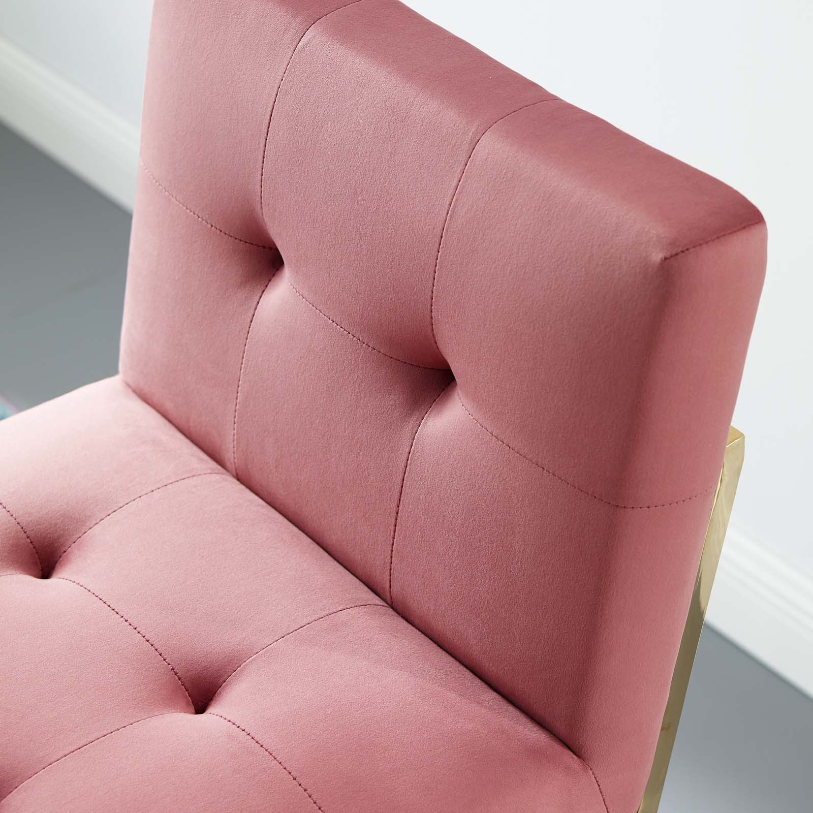 Modway Privy Gold Stainless Steel Performance Velvet Bar Stool - EEI-3856 | Bar Stools | Modishstore - 16