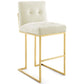 Modway Privy Gold Stainless Steel Performance Velvet Bar Stool - EEI-3856 | Bar Stools | Modishstore - 18