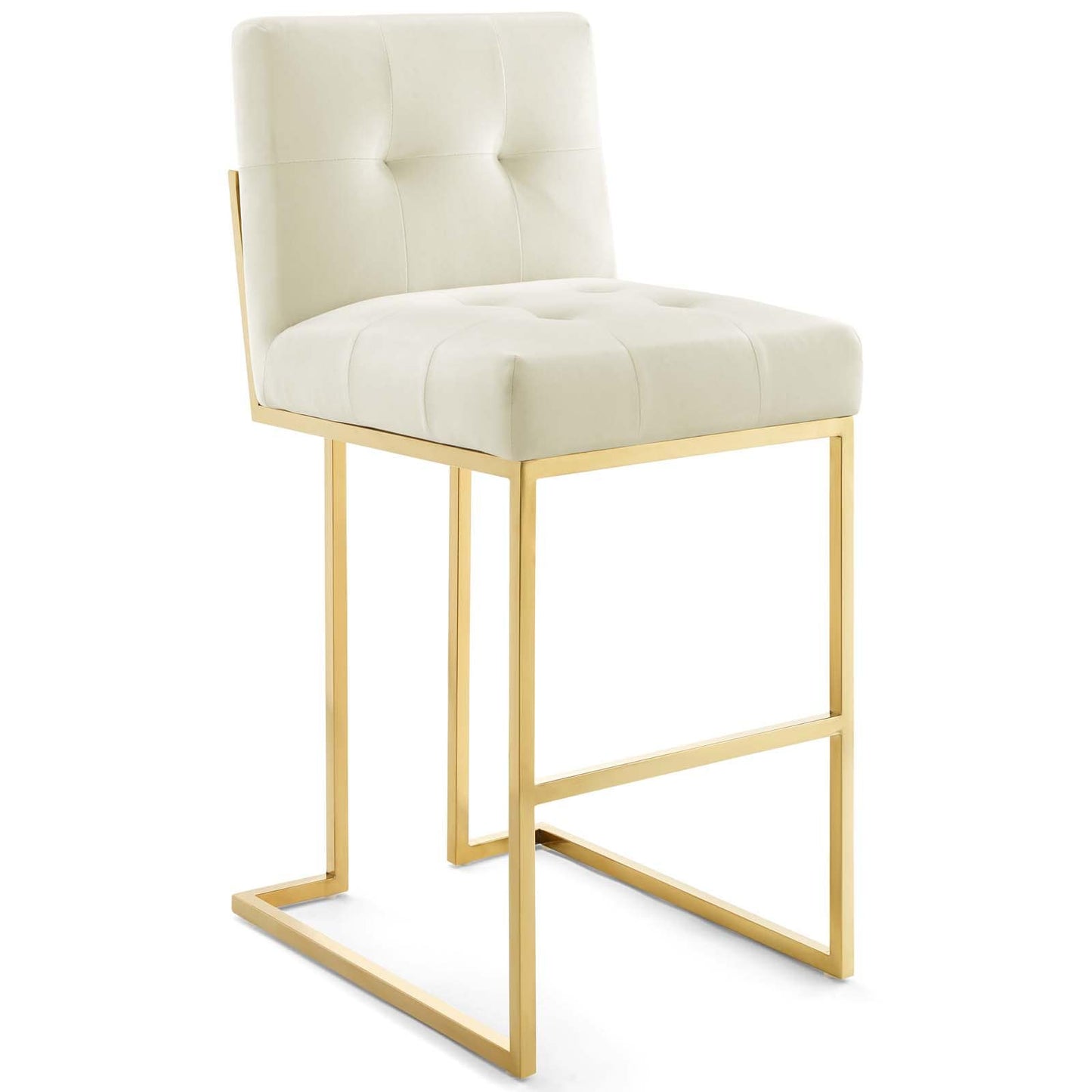 Modway Privy Gold Stainless Steel Performance Velvet Bar Stool - EEI-3856 | Bar Stools | Modishstore - 18