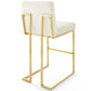 Modway Privy Gold Stainless Steel Performance Velvet Bar Stool - EEI-3856 | Bar Stools | Modishstore - 20